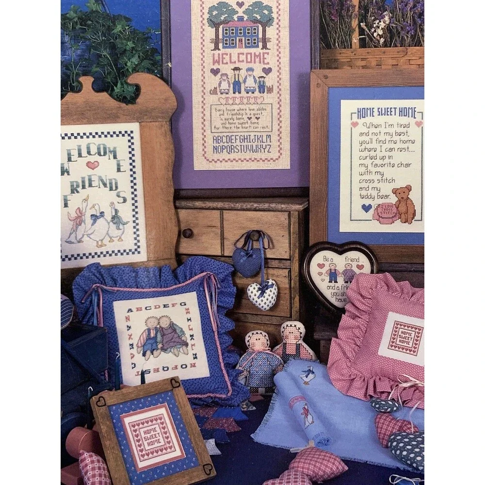 Hearts & Home, Debra Designs Counted Cross-Stitch Patterns~ booklet~